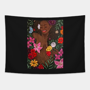 Floral Celebration of Motherhood Tapestry