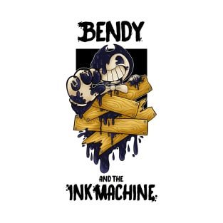 Playera Bendy And Ink Machine, Bendi, Boris, Sammy T-Shirt