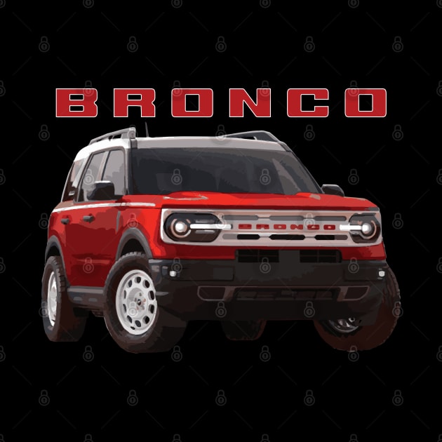 Ford Bronco Heritage edition hot pepper red 4x4 MURICA SUV sport truck by cowtown_cowboy