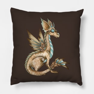 Steampunk Dragon Pillow