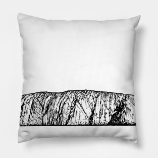 ULURU -  AYERS ROCK  ink painting.1 Pillow