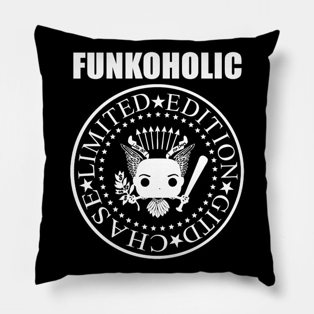 FUNKOHOLIC Pillow by inshapeuniverse