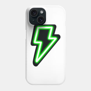 Neon Green Lightning Bolt Phone Case