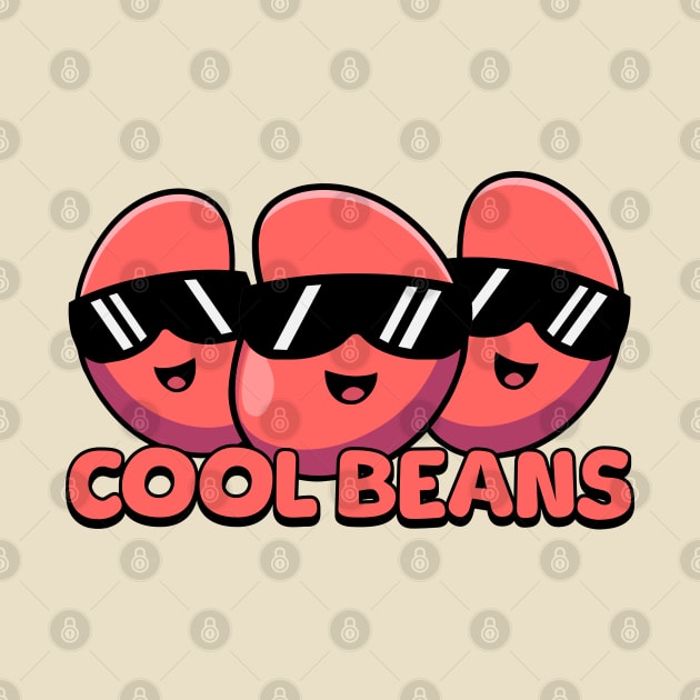 Cool Beans! Cute Kidney Bean Cartoon! by Cute And Punny