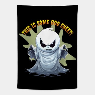 Fun Halloween Ghost This Is Some Boo Sheet Tapestry