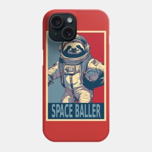 Astronaut Sloth Space Baller Funny Phone Case