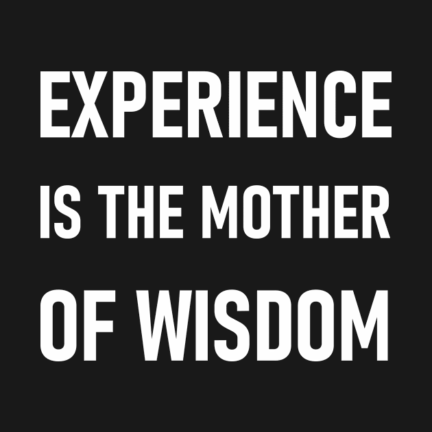 Experience is the mother of wisdom by SkelBunny