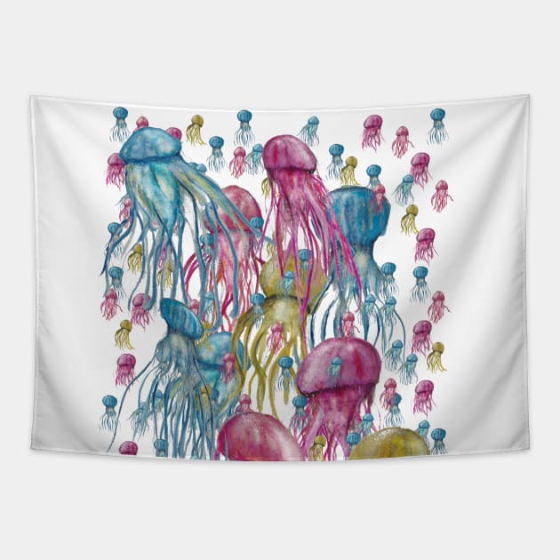 Jelly Fish Tapestry by msmart