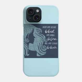 Kind Fierce Brave Phone Case