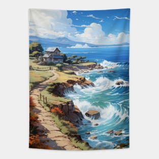 Vacation home by the sea Tapestry