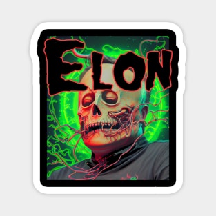 Elon Musk Dark Art Deathcore Aesthetic Magnet