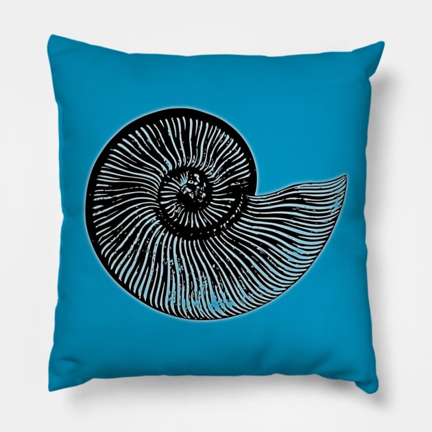 Ammonite Pillow by Celtic Morrigan