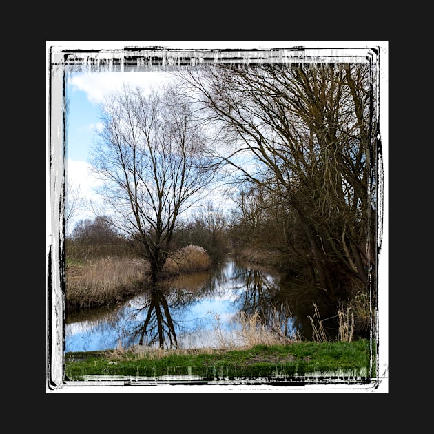 slowly the river flows through the landscape by connyM-Sweden