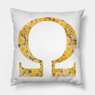 Omega Sunflower Sticker Pillow