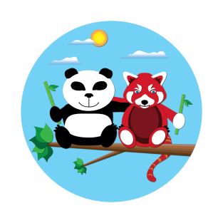Panda & Red Panda T-Shirt