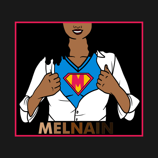 Afro African Woman, Melanin Superhero by dukito