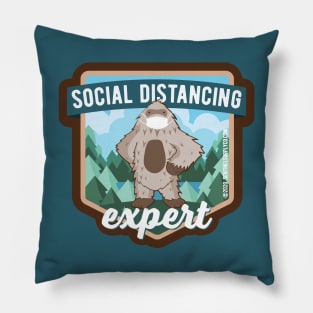 Social Distancing Expert Sasquatch Pillow