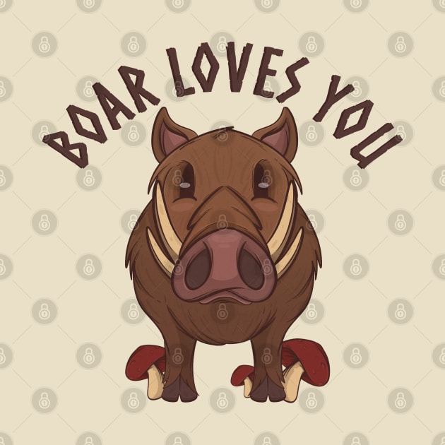 Valheim Boar Loves You by Artistic Imp