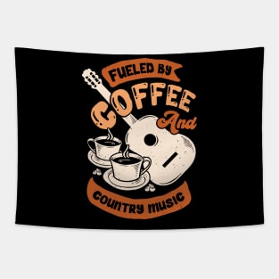 Fueled By Coffee And Country Music Tapestry