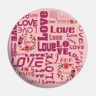 SUNFLOWER LOVE ARTPOGRAPHY - DARK CORAL PINK  FONT TYPOGRAPHY ALL ABOUT LOVE Pin