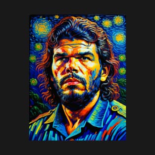 Ernest Che Guevara in starry night T-Shirt