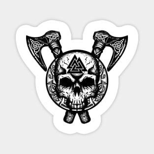 Odin Valknut Skull Magnet