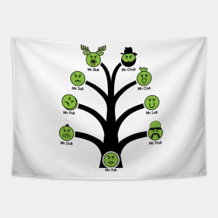 Mr. Yuk Family Tree Tapestry