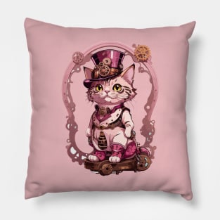 Steampunk, Cat venturer, Victorian Cat Pillow