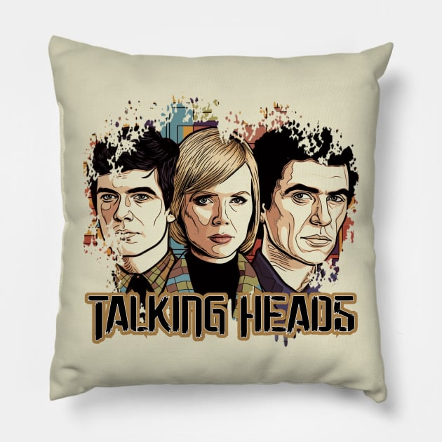 TALKING HEADS Pillow by Pixy Official