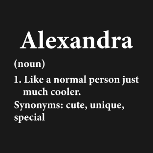 Alexandra Name Definition T-Shirt