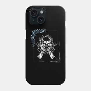 guns skull and frame Phone Case