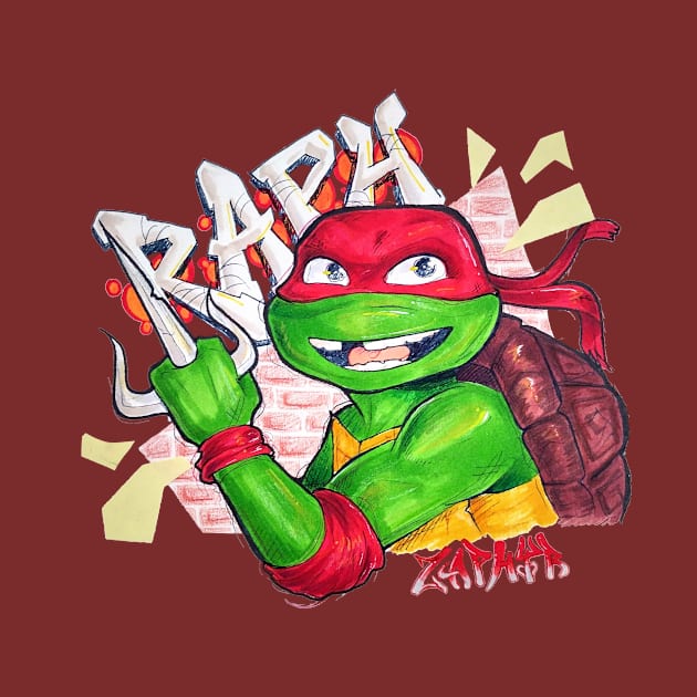 Mutant Mayhem Raphael by Z.double.A'rtz