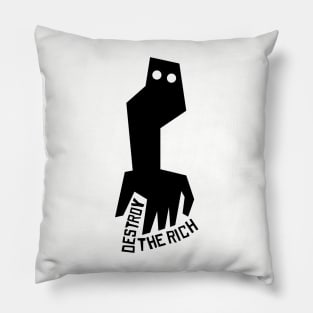 DESTROY THE RICH Pillow