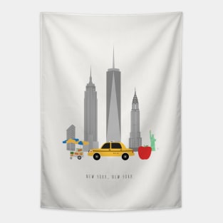 New York City, NYC Skyline Tapestry