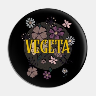 Aesthetic Proud Name Vegeta Flowers Anime Retro Styles Pin