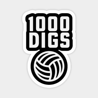 100 Digs Volleyball Coach High School Volleyball Mom Magnet