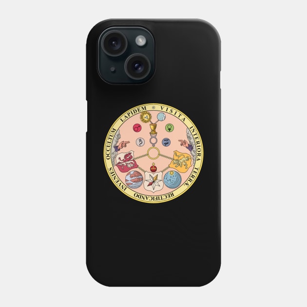 VITRIOL, Rosicrucian Secret Symbols, Alchemy Phone Case by StabbedHeart