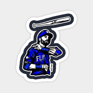 Joey Blue Jay Bats Flip Magnet