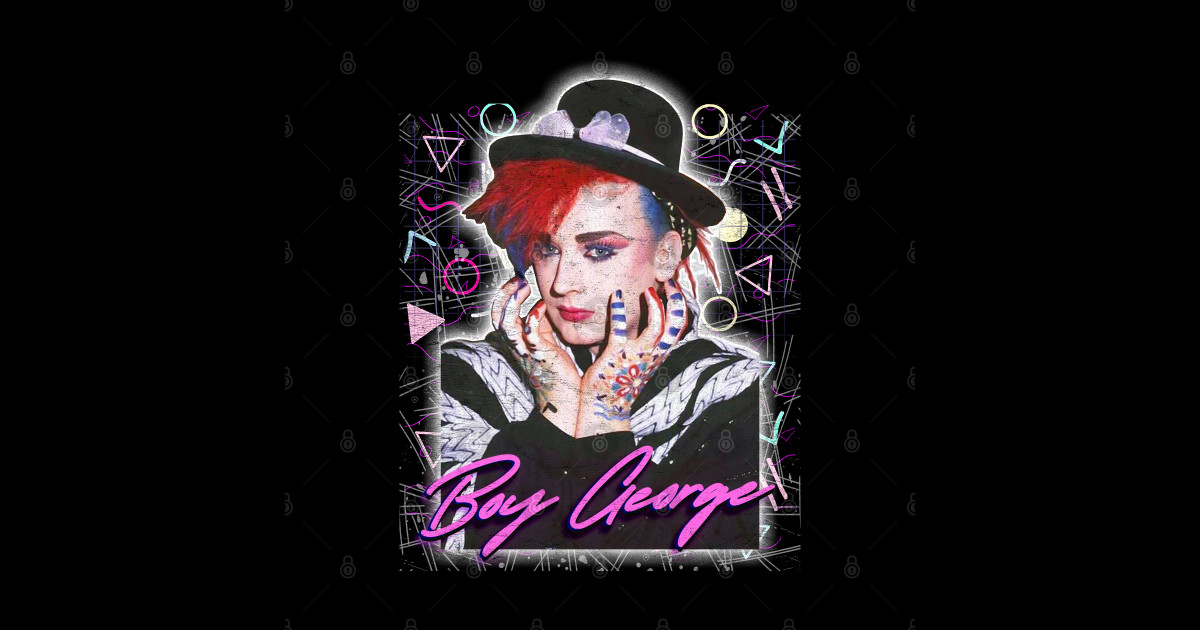 Vintage Style 80s Boy George Fan Art Design - 80s Kid - Posters and Art ...