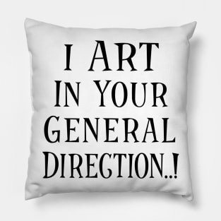 Art Direction (black) Pillow