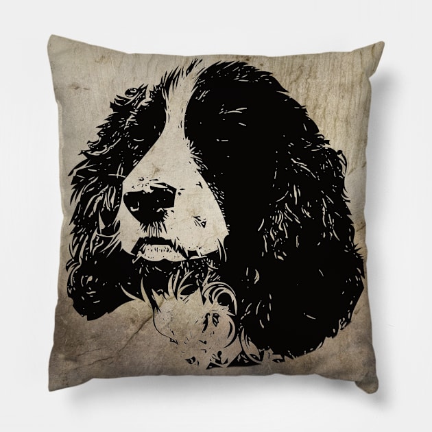 English Springer Spaniel Pillow by DoggyStyles