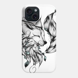 Fox B&W Phone Case