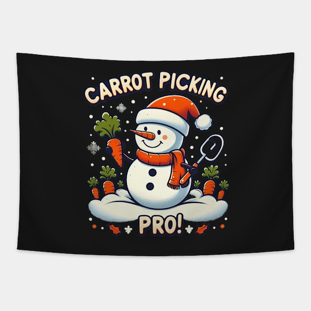 Carrot Picking Pro Tapestry by ramith-concept