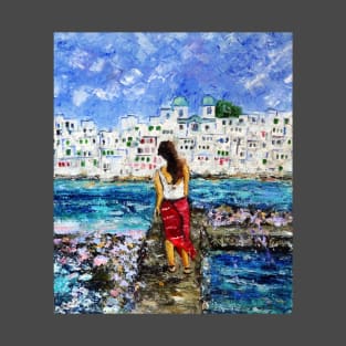 Woman at Paros Island T-Shirt