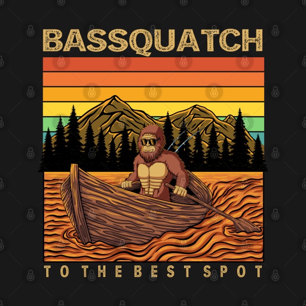 Bassquatch bigfoot fishing by Andypp