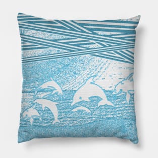 Dolphin Pattern Pillow