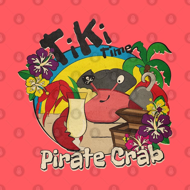 Tiki Time Pirate Crab w/ Pina Colada by ArtsofAll