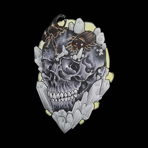 Gray Crystal Skull by NinjaSquirell