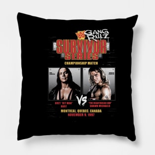 Shawn Michaels Vs Bret Hart 1997 Survivor Series Pillow