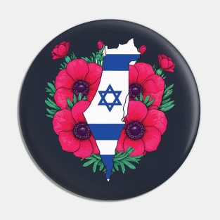 Israel national flower peace Pin